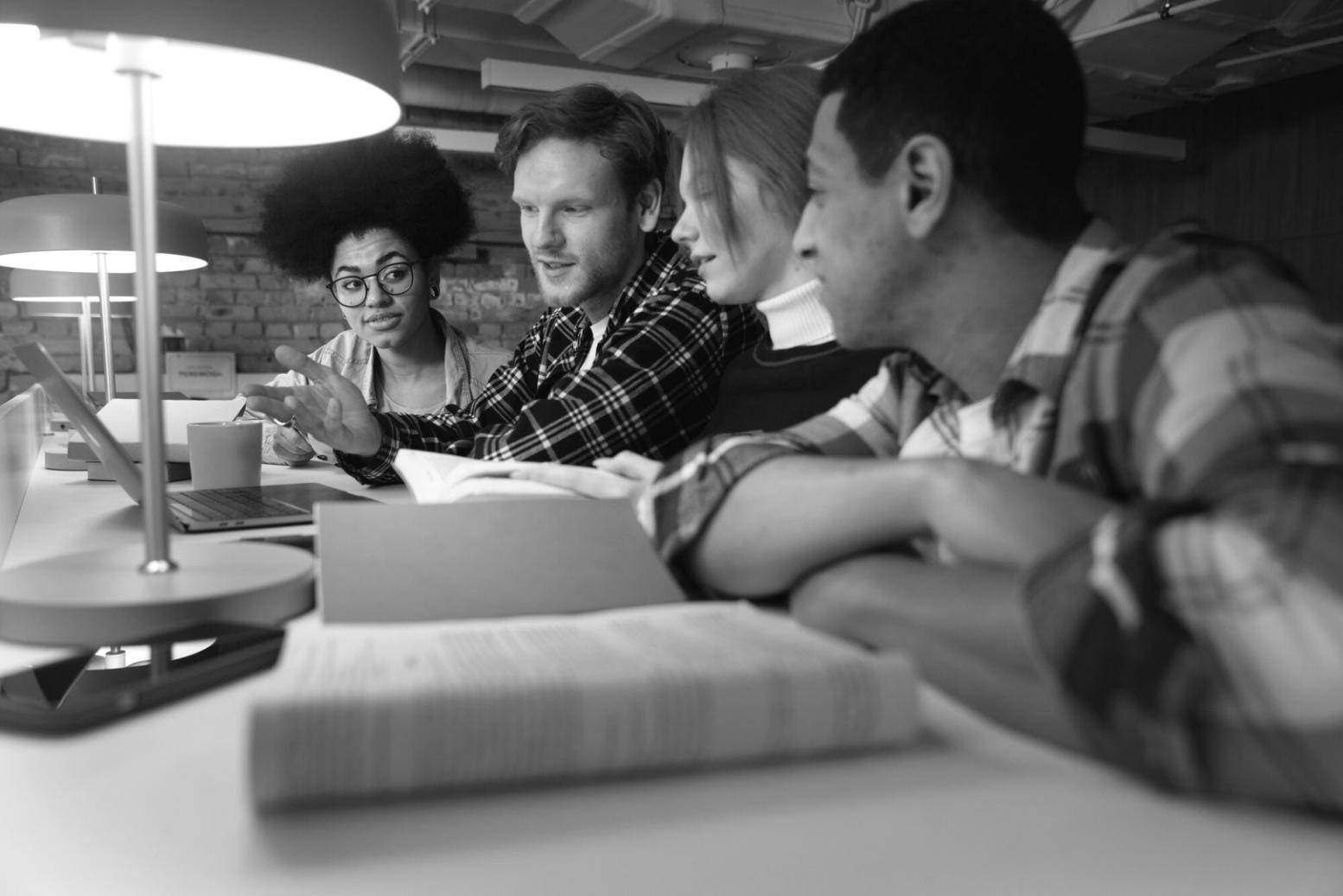 Financial analysis workspace with data models and market insights
